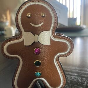 Limited Edition!!! Kate Spade Gingerbread Boy 3D Key Chain!!! Collectors Item!